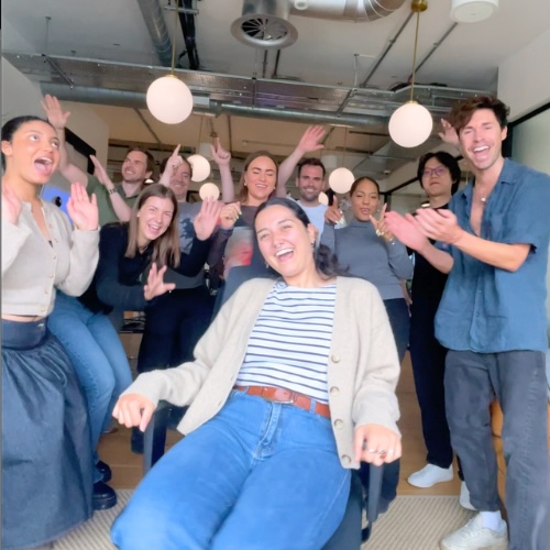 A photo of the team