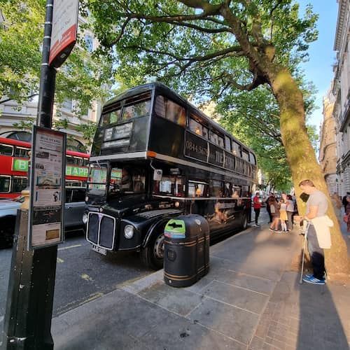 The Ghostbus Tour bus in London