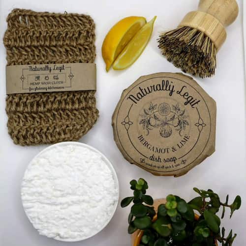 A range of Naturally Legit sustainable toiletries