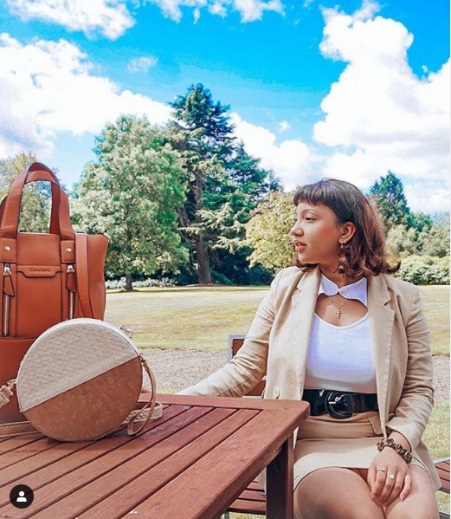One of our Weekender winners overlooking the green gardens by Shendish Manor