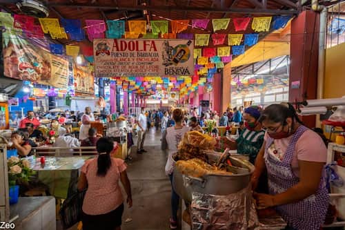 food market in Mexico