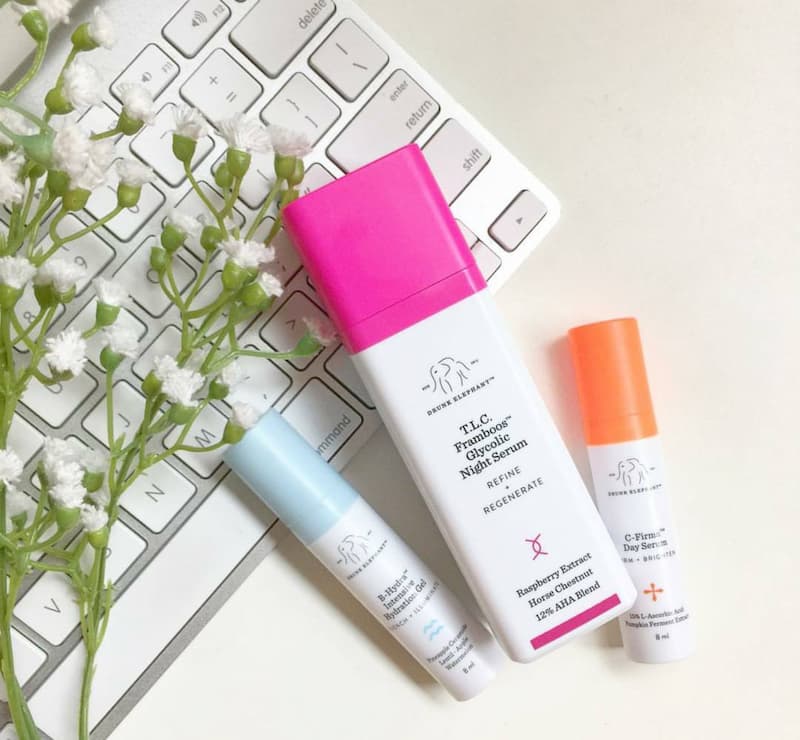 Framboos Glycolic Night Serum from the Drunk Elephant T.L.C. range
