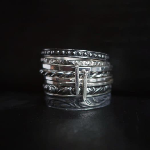 metal bracelets that look like they are from the medieval period