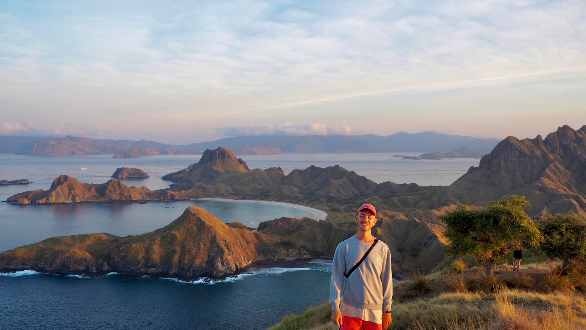 A DAYMADE winner stood in front of a collection of islands protruding from the Mediterranean Sea